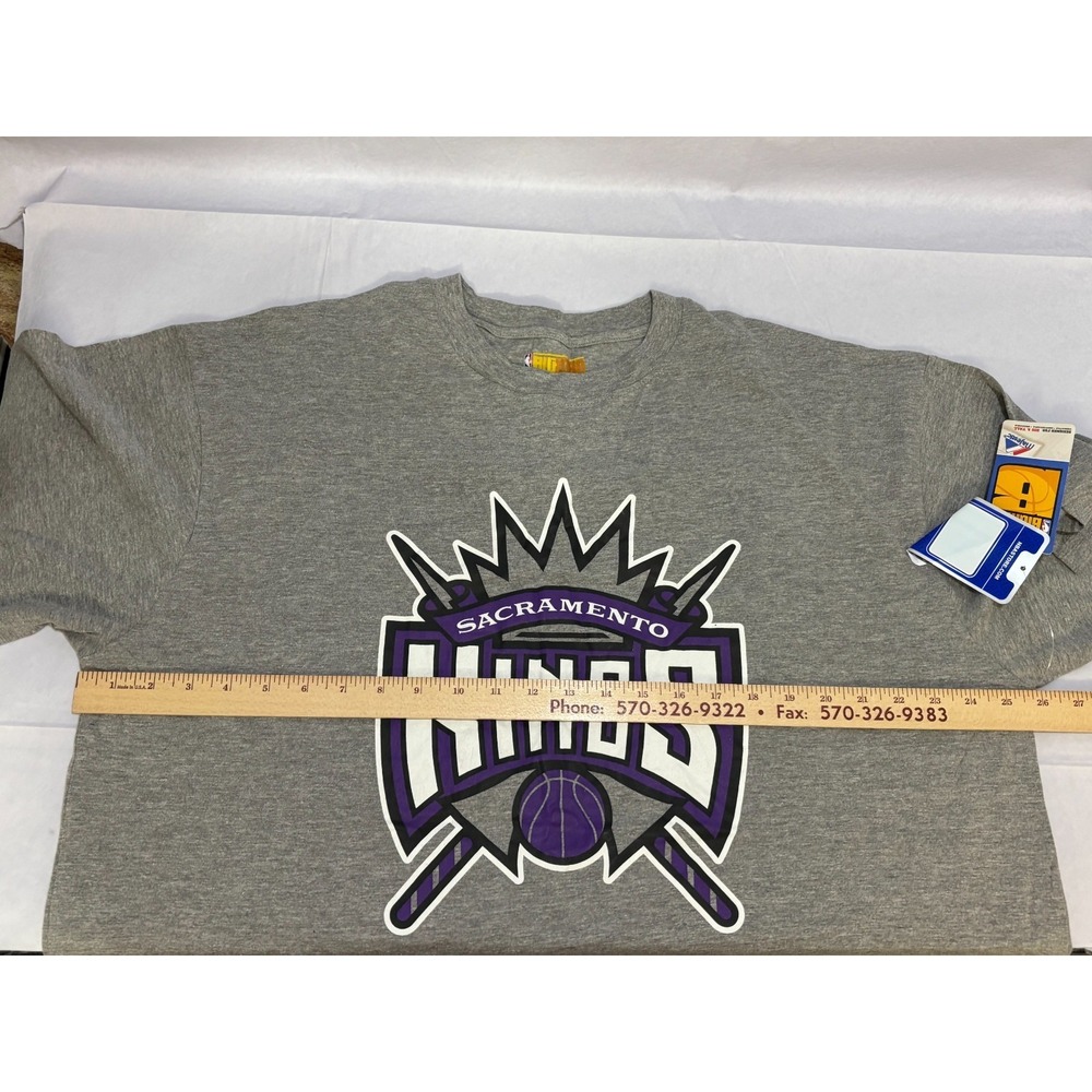 Sacramento Kings Majestic Big Man Graphic Shirt Mens Gray XL TALL NWT Classic - Picture 8 of 8